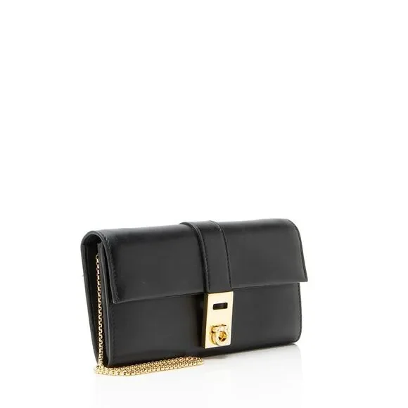 Salvatore Ferragamo Calfskin Hug Wallet on Chain - Picture 2 of 14